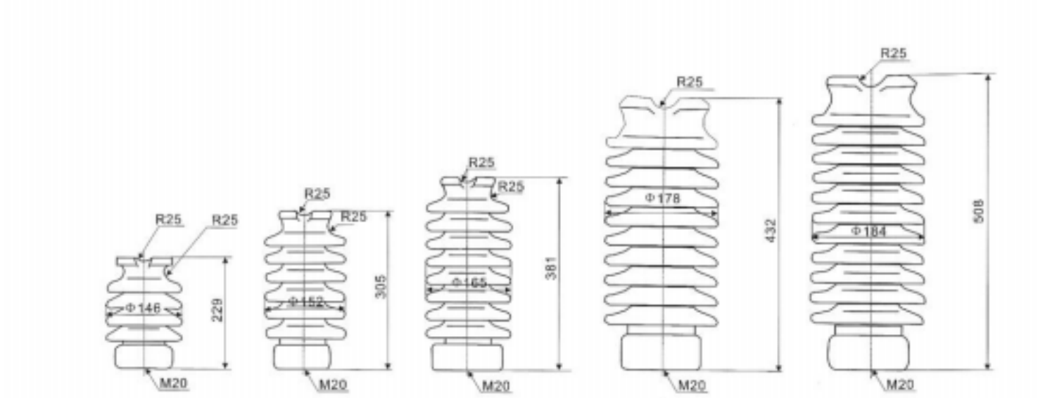 Line post insulators